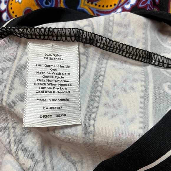 TALBOTS Paisley Print 3/4 Sleeve Jersey Knit Sheath Dress Popover Style Sz LP - Picture 10 of 12